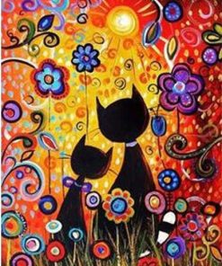 Animal Paint By Numbers Kit for Cat Lovers