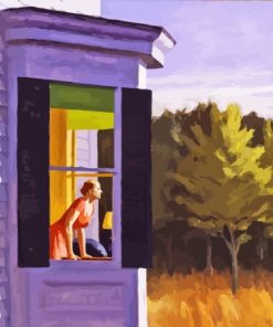 Lady Window Scene Paint By Numbers
