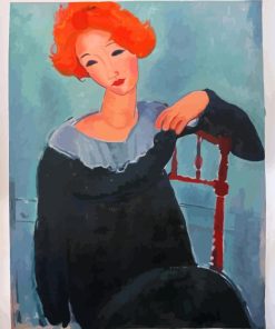 Red Hair Woman Paint By Numbers