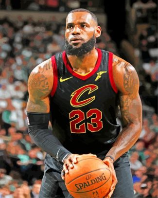 Cleveland Cavaliers Star Lebron James Paint By Numbers