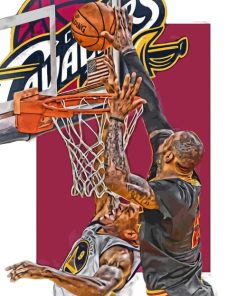 LeBron James Cavaliers Basketball Paint By Numbers