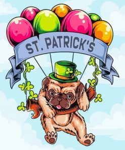 Leprechaun Dog Cartoon Paint By Numbers