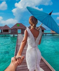 Romantic Maldives Escape Paint By Numbers