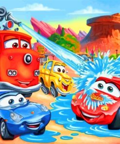Lightning McQueen Cars Paint By Numbers