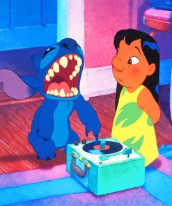 Cute Lilo and Stitch Friendship Paint By Numbers
