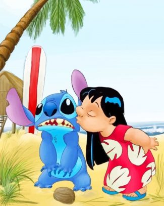 Lilo and Stitch Space Paint By Numbers