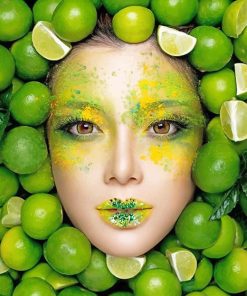 Lime Girl Colorful Art Paint By Numbers