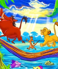 Lion King Baby Simba Paint By Numbers