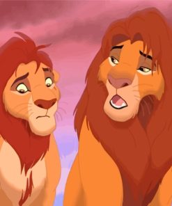Magical Lion King Animation Paint By Numbers
