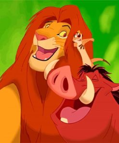 Disney Timon and Pumbaa Paint By Numbers