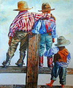 Western Cowboys Paint By Numbers