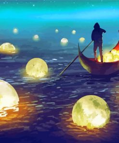 Lonely Man Fantasy Scene Paint By Numbers