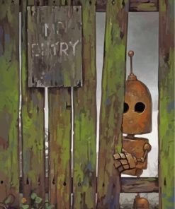 Lonely Robot Masterpiece Paint By Numbers