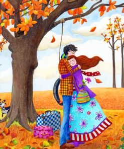 Autumn Romantic Love Paint By Numbers