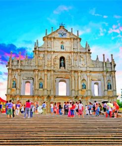 Macao Historical Landmark Paint By Numbers