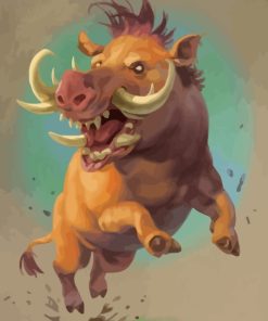 Wild Animal Boar Paint By Numbers