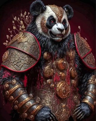 Mad Panda Warrior Paint By Numbers