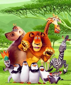 Madagascar Animal Fun Paint By Numbers