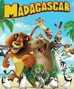 Madagascar Animals Adventure Paint By Numbers
