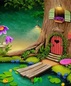 Magical Tree Houses Paint By Numbers