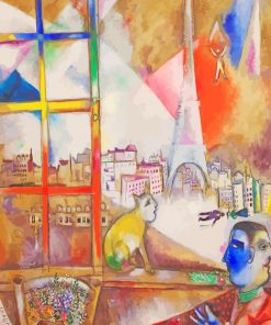 Marc Chagall Paris Abstract Paint By Numbers