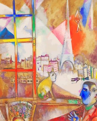 Marc Chagall Paris Abstract Paint By Numbers