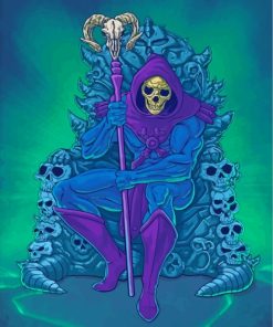 Skull Skeletor Paint By Numbers