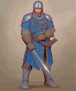 Medieval Guard Scene Paint By Numbers