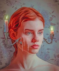 Woman Candle Art Paint By Numbers