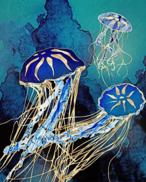metallic-jellyfish-paint-by-number