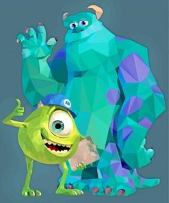 Mike and James Cartoon Paint By Numbers