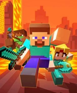 Create with Minecraft: Video Game Paint By Numbers