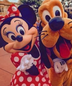 Minnie Mouse and Pluto Painting Kit Paint By Numbers