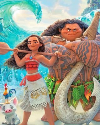 Moana and Tui Disney Paint By Numbers