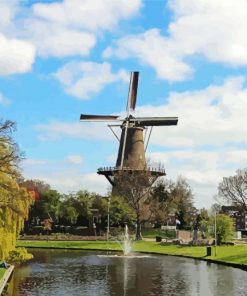 Molen De Valk Historic Windmill Paint By Numbers