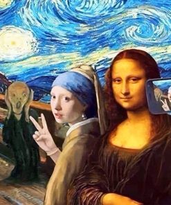 Mona Lisa Modern Twist Paint By Numbers