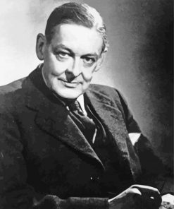 Monochrome T.S. Eliot Poets Paint By Numbers