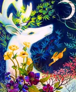 Moonlit Deer Paint By Numbers