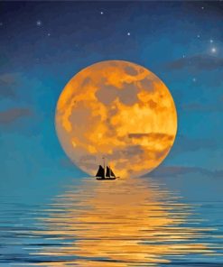 Moonlit Nightscape Paint By Numbers