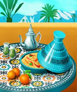 Moroccan Tagine Painting Paint By Numbers