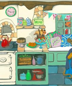 Mouse in Kitchen Paint By Numbers