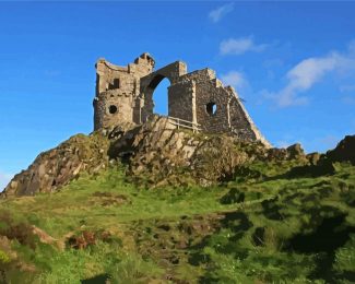 Mow Cop Castle Scenery Paint By Numbers