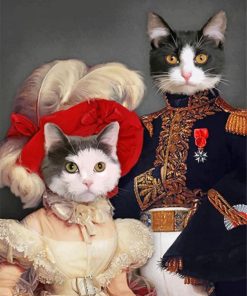 Mr Cat and Mrs Meow Animal Paint By Numbers