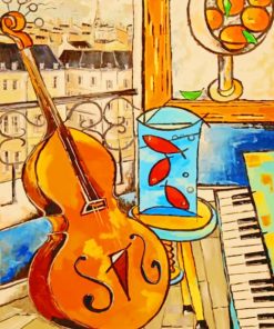 Vintage Piano Instruments Paint By Numbers