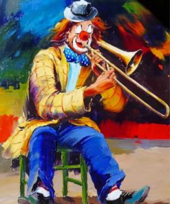 Musical Clown Show Paint By Numbers