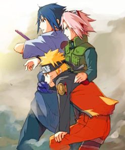 Naruto Shippuden Trio Paint By Numbers