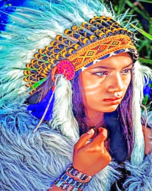 native-american-girl-paint-by-number-2