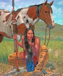 Noble Horses Native Paint By Numbers
