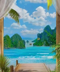 Halong Bay Coastal Scene Paint By Numbers