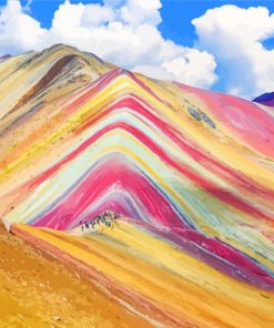 Rainbow Mountain Nature Paint By Numbers